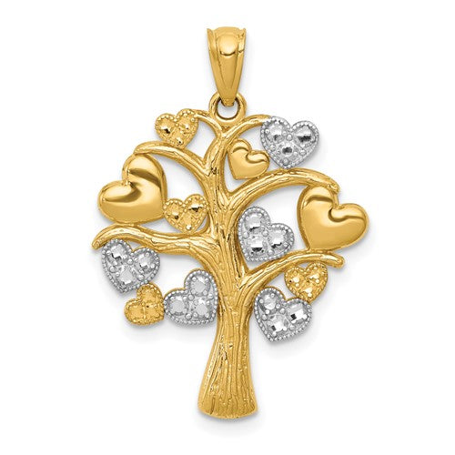 14k-and-white-rhodium-polished-hearts-tree-pendant-SolomonJeweler-Wichita-KS-CustomJewelry