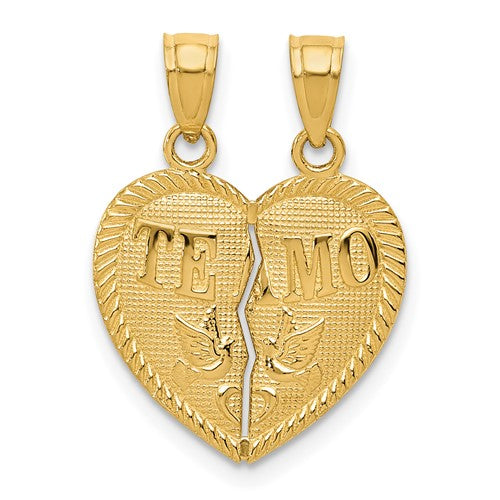14k-break-apart-diamond-cut-te-amo-heart-pendant-SolomonJeweler-Wichita-KS-CustomJewelry