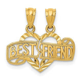 14k-diamond-cut-break-apart-best-friend-heart-pendant-SolomonJeweler-Wichita-KS-CustomJewelry