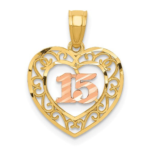 14k-two-tone-diamond-cut-15-pendant-SolomonJeweler-Wichita-KS-CustomJewelry