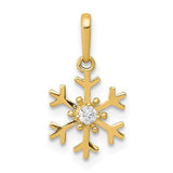 14k-polished-cz-snowflake-charm-SolomonJeweler-Wichita-KS-CustomJewelry