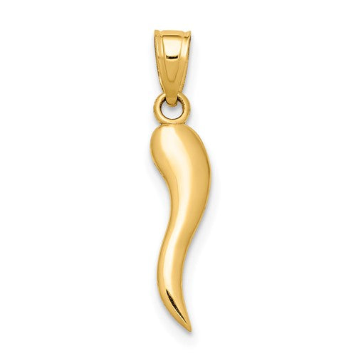 14k-italian-horn-pendant-SolomonJeweler-Wichita-KS-CustomJewelry