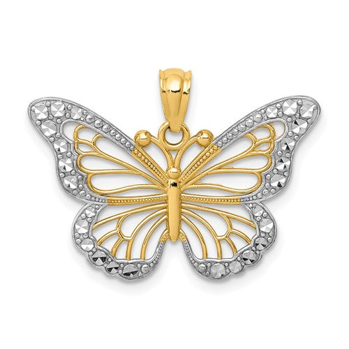 14k-w-rhodium-diamond-cut-polished-open-butterfly-pendant-SolomonJeweler-Wichita-KS-CustomJewelry