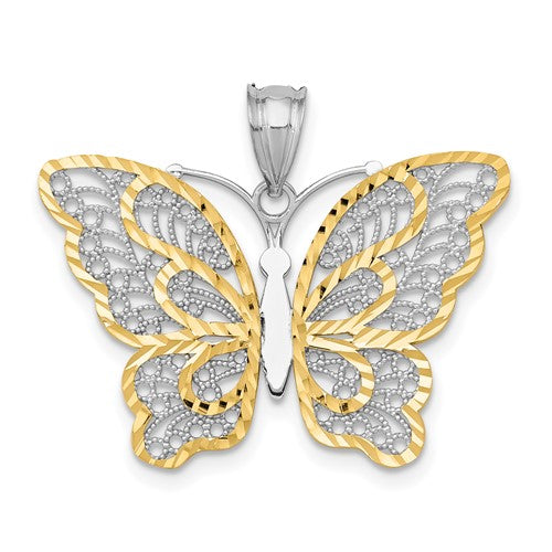 14k-white-gold-w-yellow-rhodium-polished-filigree-butterfly-pendant-SolomonJeweler-Wichita-KS-CustomJewelry