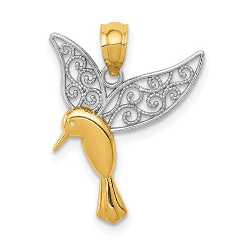 14k-w-rhodium-polished-hummingbird-filigree-wings-pendant-SolomonJeweler-Wichita-KS-CustomJewelry