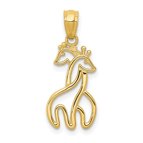14k-polished-interlocking-giraffes-pendant-SolomonJeweler-Wichita-KS-CustomJewelry
