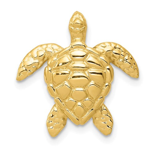 14k-polished-large-sea-turtle-chain-slide-SolomonJeweler-Wichita-KS-CustomJewelry