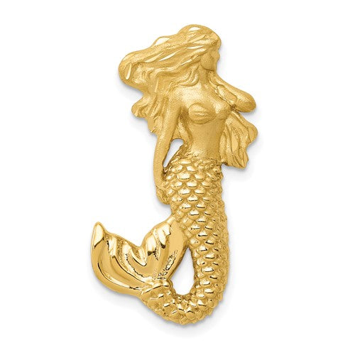 14k-polished-and-satin-diamond-cut-mermaid-chain-slide-SolomonJeweler-Wichita-KS-CustomJewelry