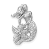 14k-white-gold-satin-and-diamond-cut-mermaid-slide-SolomonJeweler-Wichita-KS-CustomJewelry