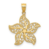 14k-polished-filigree-starfish-pendant-SolomonJeweler-Wichita-KS-CustomJewelry