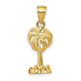 14k-polished-diamond-cut-palm-tree-pendant-SolomonJeweler-Wichita-KS-CustomJewelry