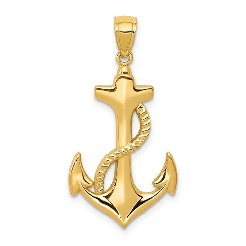 14k-polished-anchor-w-rope-pendant-SolomonJeweler-Wichita-KS-CustomJewelry