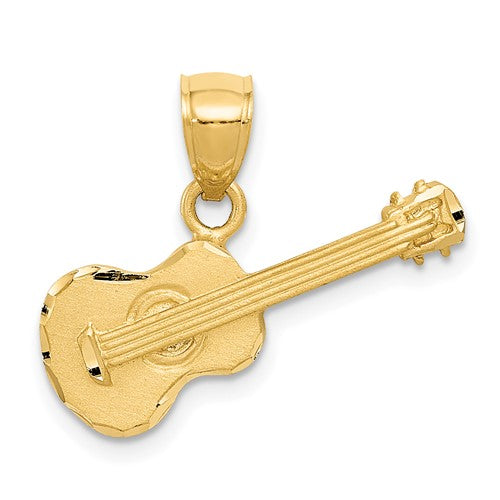 14k-satin-diamond-cut-acoustic-guitar-pendant-SolomonJeweler-Wichita-KS-CustomJewelry