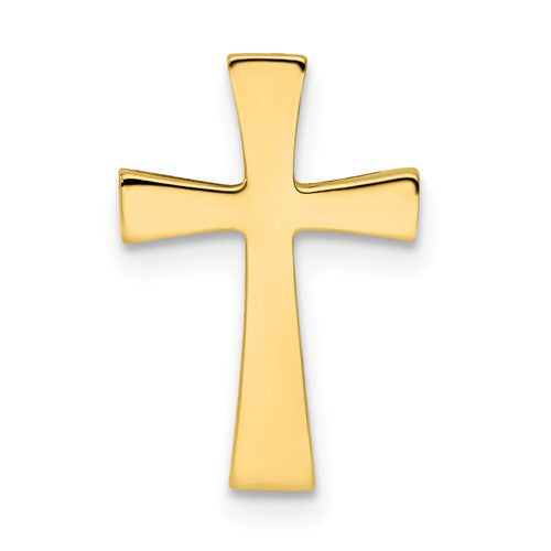 14k-polished-cross-chain-slide-SolomonJeweler-Wichita-KS-CustomJewelry