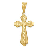 14k-diamond-cut-center-cross-pendant-SolomonJeweler-Wichita-KS-CustomJewelry