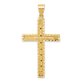 14k-polished-and-textured-diamond-cut-latin-cross-pendant-SolomonJeweler-Wichita-KS-CustomJewelry