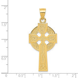 14K Polished Celtic Cross Pendant