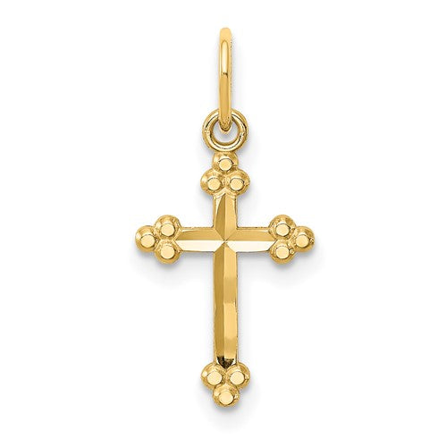 14k-small-d-c-budded-cross-pendant-SolomonJeweler-Wichita-KS-CustomJewelry