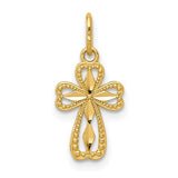 14k-diamond-cut-polished-small-cross-pendant-SolomonJeweler-Wichita-KS-CustomJewelry