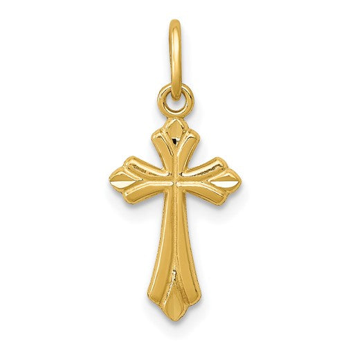 14k-polished-d-c-small-cross-charm-SolomonJeweler-Wichita-KS-CustomJewelry
