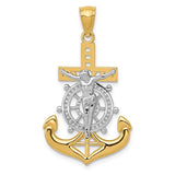 14k-w-rhodium-polished-mariners-crucifix-pendant-SolomonJeweler-Wichita-KS-CustomJewelry
