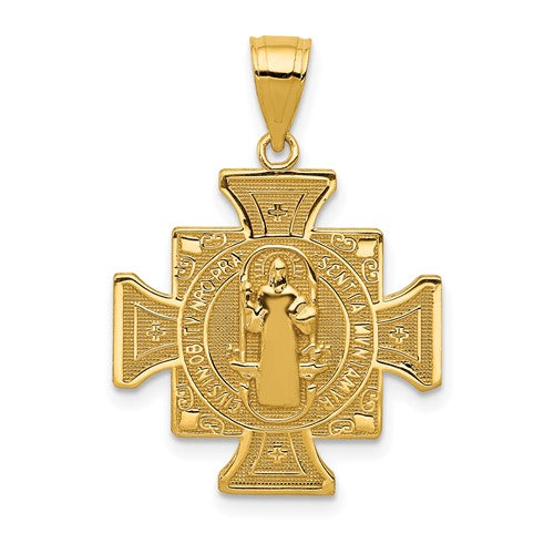 14k-san-benito-2-sided-cross-pendant-SolomonJeweler-Wichita-KS-CustomJewelry