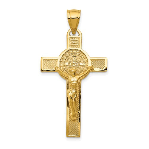 14k-san-benito-2-sided-crucifix-pendant-SolomonJeweler-Wichita-KS-CustomJewelry