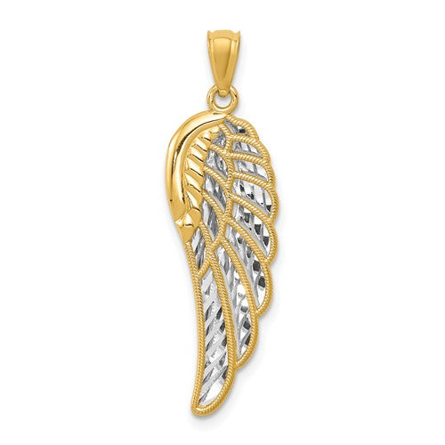 14k-w-rhodium-polished-two-level-angel-wing-pendant-SolomonJeweler-Wichita-KS-CustomJewelry