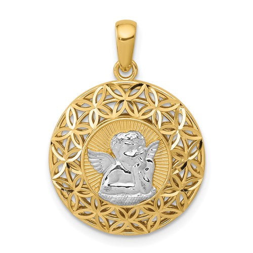 14k-w-rhodium-polished-filigree-guardian-angel-pendant-SolomonJeweler-Wichita-KS-CustomJewelry