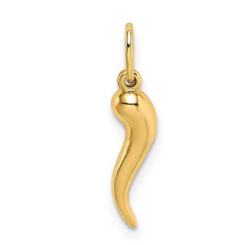 14k-hollow-italian-horn-pendant-SolomonJeweler-Wichita-KS-CustomJewelry