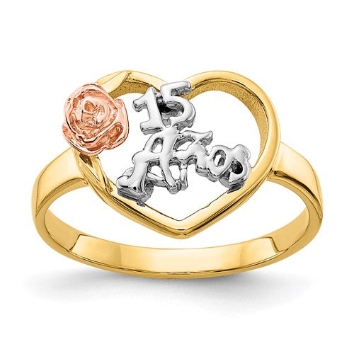 14k-tri-color-15-anos-ring-SolomonJeweler-Wichita-KS-CustomJewelry