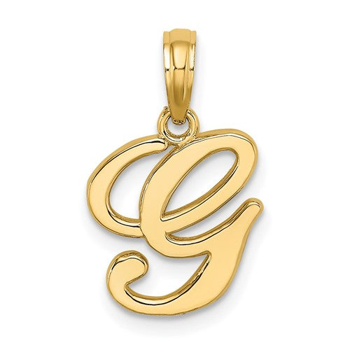 14ky-script-letter-g-initial-pendant-SolomonJeweler-Wichita-KS-CustomJewelry