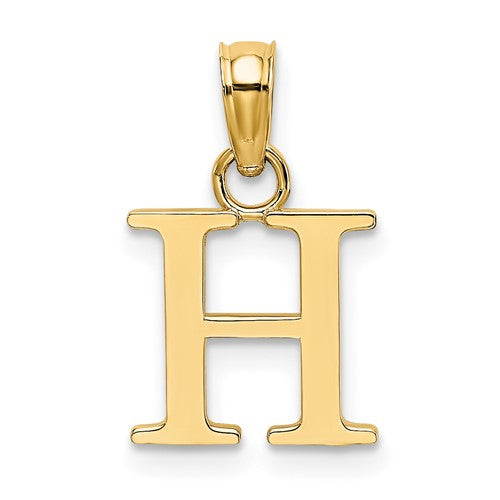 14k-polished-block-letter-h-initial-pendant-SolomonJeweler-Wichita-KS-CustomJewelry