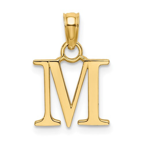 14k-polished-block-letter-m-initial-pendant-SolomonJeweler-Wichita-KS-CustomJewelry