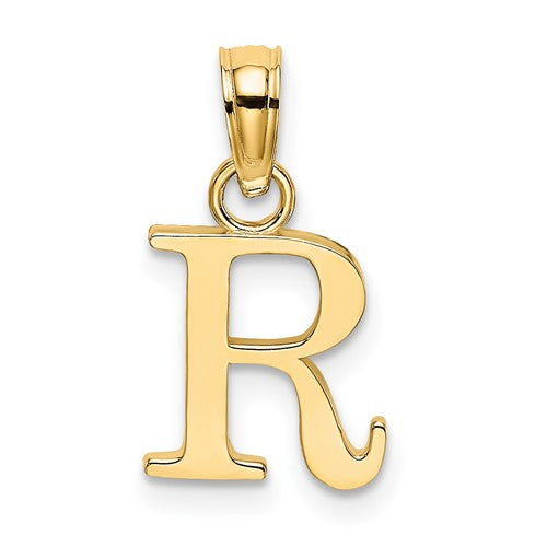 14k-polished-block-letter-r-initial-pendant-SolomonJeweler-Wichita-KS-CustomJewelry