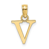 14k-polished-block-letter-v-initial-pendant-SolomonJeweler-Wichita-KS-CustomJewelry