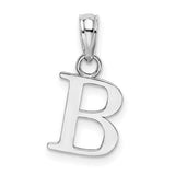 14kw-polished-block-letter-b-initial-pendant-SolomonJeweler-Wichita-KS-CustomJewelry