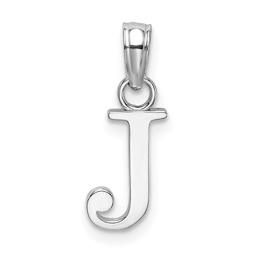 14k-white-gold-polished-block-letter-j-initial-pendant-SolomonJeweler-Wichita-KS-CustomJewelry
