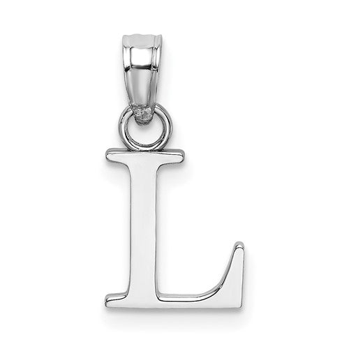 14k-white-gold-polished-block-letter-l-initial-pendant-SolomonJeweler-Wichita-KS-CustomJewelry