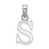 14k-white-gold-polished-block-letter-s-initial-pendant-SolomonJeweler-Wichita-KS-CustomJewelry