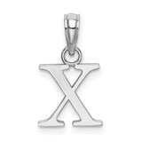 14k-white-gold-polished-block-letter-x-initial-pendant-SolomonJeweler-Wichita-KS-CustomJewelry