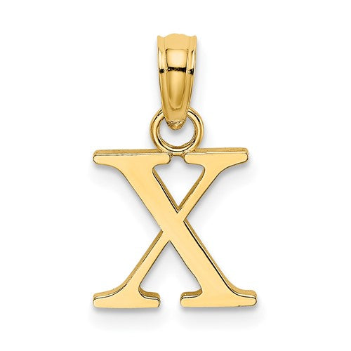 14k-polished-block-letter-x-initial-pendant-SolomonJeweler-Wichita-KS-CustomJewelry