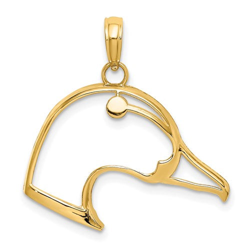 14k-cut-out-duck-head-charm-SolomonJeweler-Wichita-KS-CustomJewelry