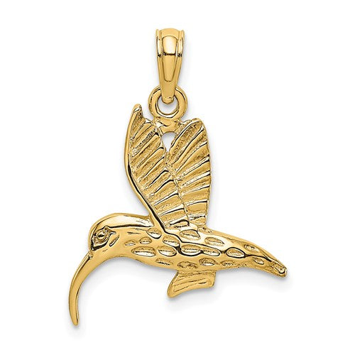 14k-textured-hummingbird-flying-charm-SolomonJeweler-Wichita-KS-CustomJewelry