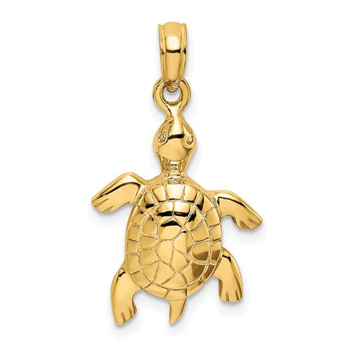 14k-polished-turtle-with-textured-shell-charm-SolomonJeweler-Wichita-KS-CustomJewelry