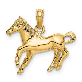 14k-galloping-horse-charm-SolomonJeweler-Wichita-KS-CustomJewelry