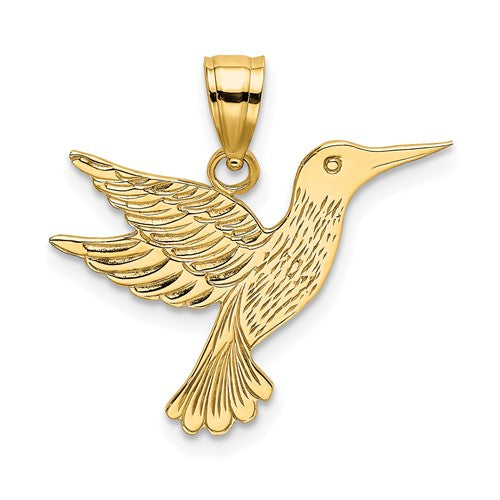 14k-polished-and-engraved-hummingbird-charm-SolomonJeweler-Wichita-KS-CustomJewelry