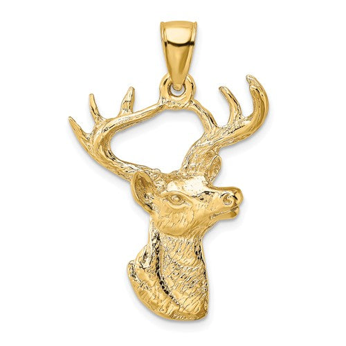 14k-2-d-deer-head-profile-charm-SolomonJeweler-Wichita-KS-CustomJewelry