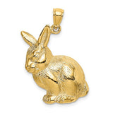 14k-textured-sitting-rabbit-charm-SolomonJeweler-Wichita-KS-CustomJewelry