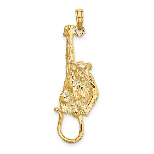 14k-2-d-textured-hanging-monkey-charm-SolomonJeweler-Wichita-KS-CustomJewelry